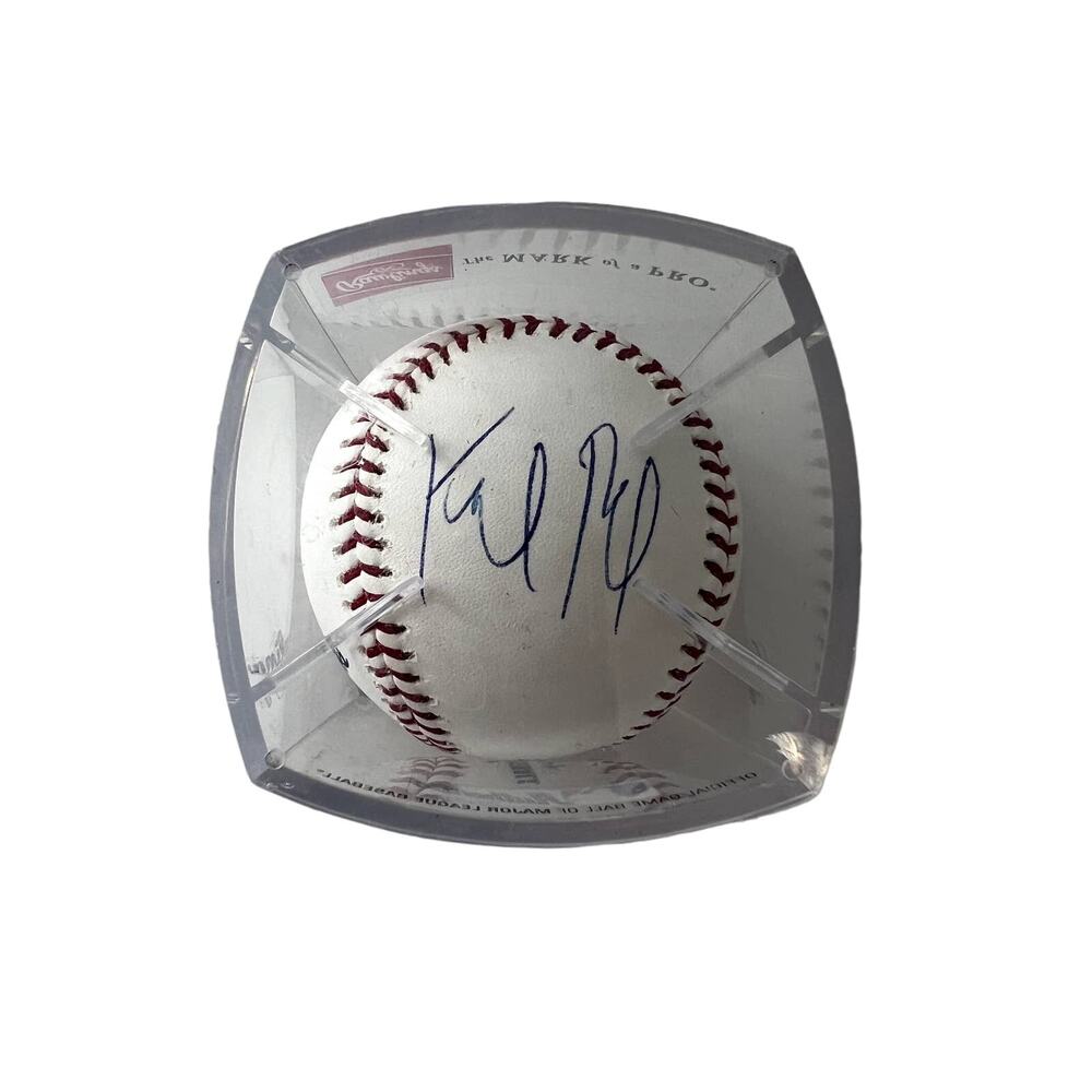 Keibert Ruiz Autographed Rawlings Official Major League Baseball W/ Case MLB